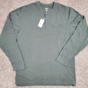 Red Head Olive Green Long Sleeve Button Collar New With Tags Mens Shirt Large  N